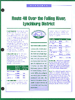 Picture of Fact Sheet from FHWA.