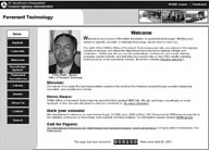 screenshot of Office of Pavement Technology Web site