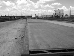 Photo of a finished set of panels at the precast plant