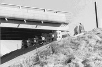 Road structure being raised over I-70