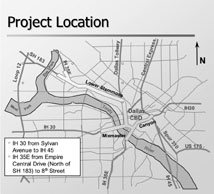 Map of Project Pegasus location