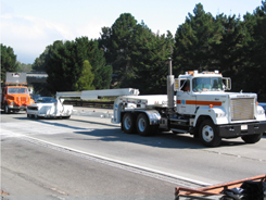 Photo of the Balsi Beam system on a tractor-trailer