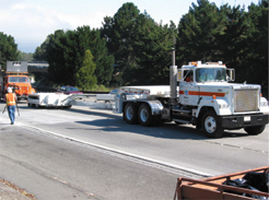 Photo of the Balsi Beam system on a tractor-trailer