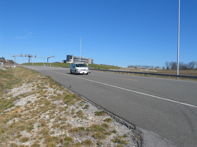 Photo: Vehicular road profiler