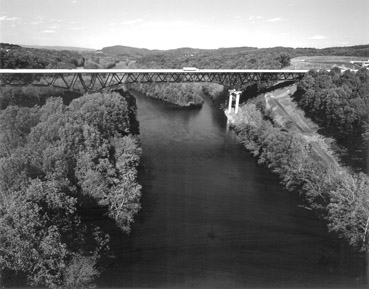 Photo of a bridge over a waterway