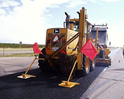 The Texas Department of Transportation received a gold award for developing the Motor Grader Lay-Down Blade and Skid Box.