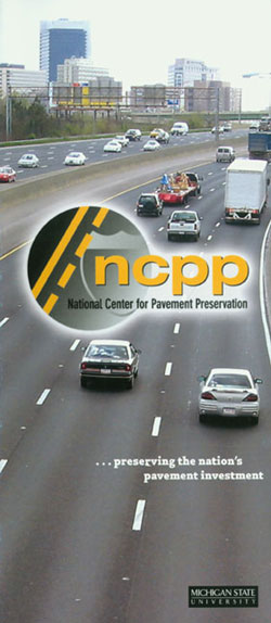 NCPP National Center for Pavement Presevation brochure cover