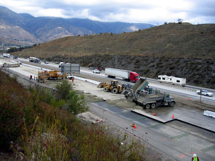 Caltrans used CA4PRS to plan for the reconstruction of a 4.5-km (2.8-mi) section of I-15 in Devore, CA