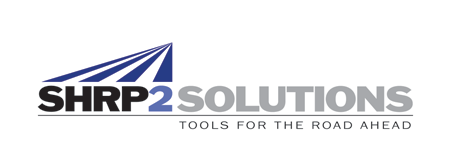 Logo of SHRP2 Solutions, the product implementation initiative of the second Strategic Highway Research Program (SHRP2). The tag line reads "Tools for the Road Ahead."