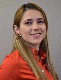 This photo is a middle-distance shot of Yamayra Rodriguez-Otero, the new Development and Outreach Engineer of the Long-Term Bridge Performance Program.