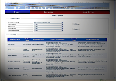 Figure 5. LTBP Decision Tool. This image is a screenshot of the LTBP online tool that allows users to break down data for analysis.