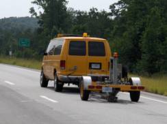 NCAT's new FWD vehicle on the road.