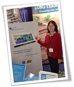 Yan “Jane” Jiang showcasing what’s next for the LTPP Database.