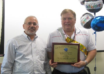 Photograph of Dr. Jean Nehme, Team Leader for the Long-Term Infrastructure Performance Team and Jack Springer.