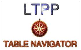 The LTPP Table Navigator opening screen.