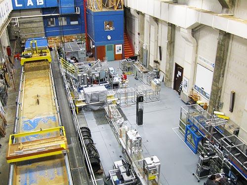 The photo shows an aerial view of the Federal Highway Administration’s J. Sterling Jones Hydraulics Research Laboratory at the Turner-Fairbank Highway Research Center, which includes various flumes, pumps, and instrumentation for conducting applied and exploratory advanced research to improve prediction of flooding-related damages and design guidance.