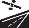 Logo. Satellite over highway. Exploratory Advanced Research Program logo representing operating systems and reducing congestion.