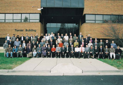 Group photo of Federal researchers and staff at TFHRC