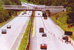 Workzone on 4 lane roadway