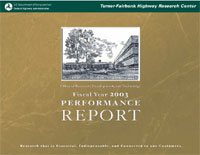 2003 Performance Report cover