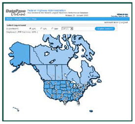 Screenshot of DataPave online