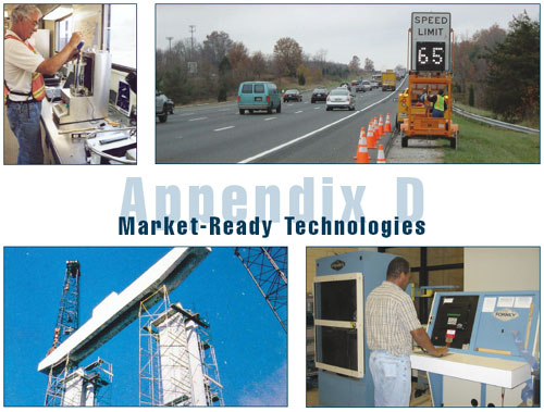 Appendix D: Market-Ready Technologies Click to view detailed alternative text 