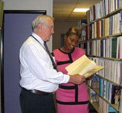 TFHRC employees in Technical Reference Center. 