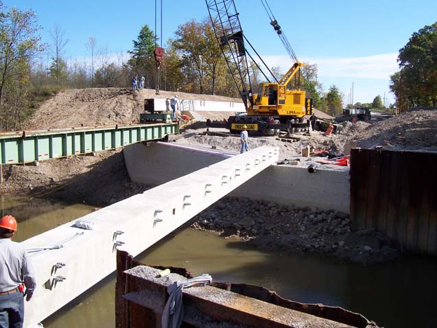 Geosynthetic reinforced soil (GRS) bridge system, Defiance County, Ohio.