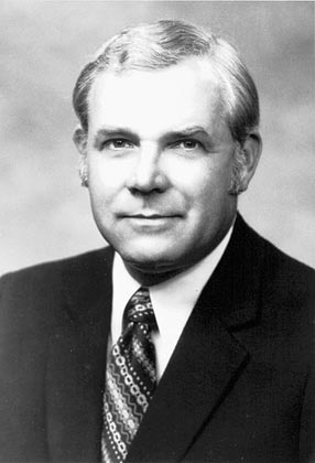 Photo. Headshot of Federal Highway Administrator Norbert T. Tiemann.