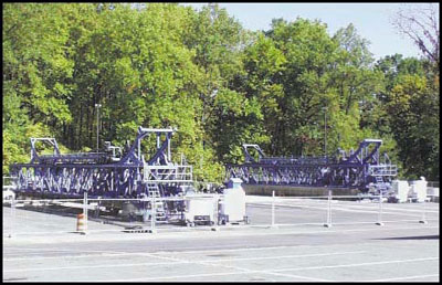 Pavement testing equipment at TFHRC