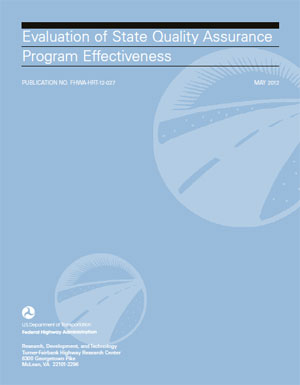 Evaluation of State Quality Assurance Program Effectiveness report cover