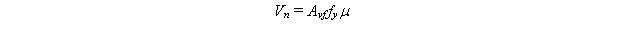 Equation 20. The equation reads V subscript n equals A subscript vf times f subscript y times mu.