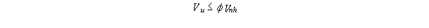 Equation 22.   The equation reads V subscript u less than or equal to phi times V subscript nh.