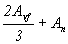 Equation 25.  The equation reads 2 times A subscript vf divided by 3 plus A subscript n.