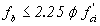 Equation 44.  The equation reads f subscript b less than or equal to 2.25 times phi times f prime subscript ci.