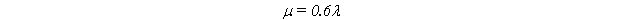 Equation 81. The equation reads mu equals .6 times lambda.