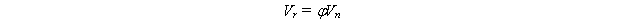 Equation 88.  The equation reads V subscript r equals phi times V subscript n.