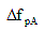 Delta  f subscript lowercase p uppercase A.