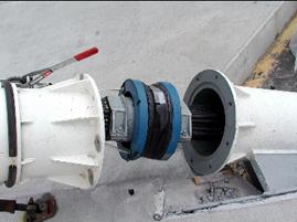Figure 2: Damper at cable anchorage. Photo