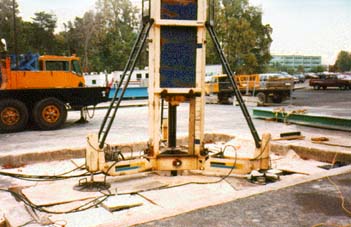 Vertical statnamic load test on model pile group at TFHRC