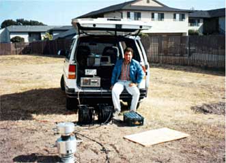 Controlled source spectral analysis of surface waves (CSSASW) testing at Treasure Island