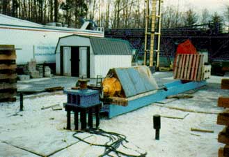 Lateral statnamic load test on model pile group at TFHRC