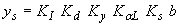 Equation 28. Melville and Sutherland Equation. The depth of scour equals K subscript I, multiplied by K subscript D, multiplied by K subscript Y, multiplied by K subscript alpha L, multiplied by K subscript S, multiplied by pier width. K subscript I is a coefficient to correct for flow intensity defined by Melville and Sutherland. K subscript D is a coefficient to correct for sediment size by Melville and Sutherland. K subscript Y is a coefficient to correct for depth of flow defined by Melville and Sutherland. K subscript alpha L is a coefficient to correct for flow alignment defined by Melville and Sutherland. K subscript S is a coefficient to correct for pier shape defined by Melville and Sutherland.