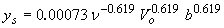 Equation 31. Shen Equation. The depth of scour equals 0.00073 multiplied by the viscosity of water raised to the power negative 0.619, multiplied by approach velocity for pier scour raised to the power of 0.619, multiplied by pier width raised to the power of 0.619.