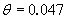 Equation 6. Equation. For median grain size values greater than 0.020 meters, theta equals 0.047.