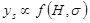 Figure 16. Equation. Scour proportional to flow and sediment parameters. y subscript s is proportional to a function of open parenthesis H, sigma close parenthesis.