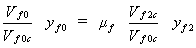 Equation 25. The depth in the approach floodplain multiplied by the quotient that results from dividing the average unconstricted velocity by the critical velocity in the approach section is equal to the product of the generalized unit discharge contraction ratio multiplied by the depth in the contracted floodplain multiplied by the quotient that results from dividing the critical velocity in the contracted floodplain by the critical velocity in the approach section.