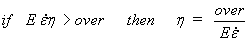 Figure 103. Equation. Overstress limit of eta. If the quantity E times dot epsilon times eta is greater than the input parameter, then eta equals parameter divided by the product E times dot epsilon.