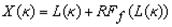 Figure 26. Equation. X as a function of kappa. The current cap location X as a function of kappa K is equal to the sum of L as a function of kappa K and the product of the cap aspect ratio R, the shear failure surface F subscript lowercase F, and the element length L as a function of kappa K.