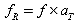 Equation 15. Definition of reduced frequency. The reduced frequency, f subscript R, is equal to the frequency, f, multiplied by the time-temperature shift factor, a subscript T.